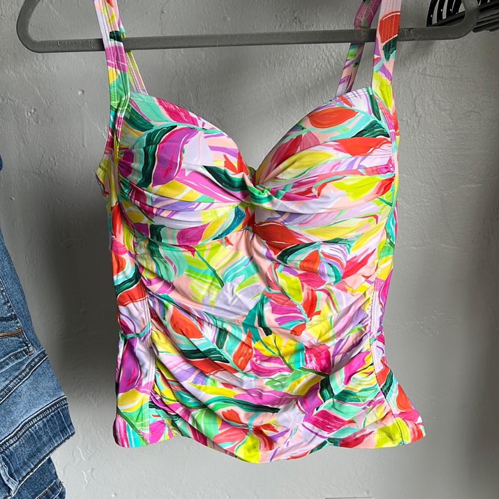 Tropical bright bikini set